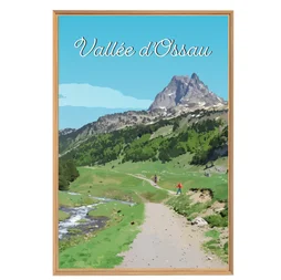 Image encadrée Ossau CEANOTHE l.65 x H.97 cm