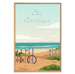 Image encadrée Plage de jour CEANOTHE l.65 x H.97 cm