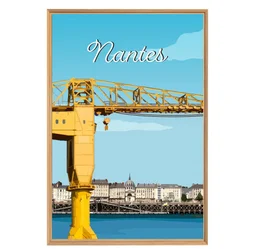 Image encadrée Nantes CEANOTHE l.65 x H.97 cm