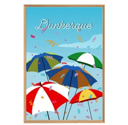 Image encadrée Dunkerque CEANOTHE l.65 x H.97 cm