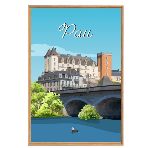 Image encadrée Chateau CEANOTHE l.65 x H.97 cm