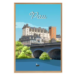 Image encadrée Chateau CEANOTHE l.65 x H.97 cm