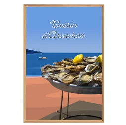 Image encadrée Arcachon CEANOTHE l.65 x H.97 cm