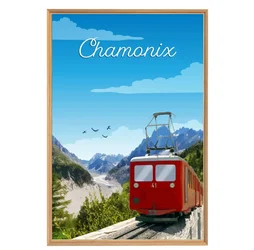 Image encadrée Chamonix CEANOTHE l.65 x H.97 cm