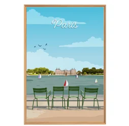 Image encadrée Paris CEANOTHE l.65 x H.97 cm