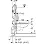 Pack WC suspendu G400 Rimfree GEBERIT 