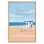 Image encadrée Plage Narbonne, CEANOTHE l.66.2 x H.95.7 cm