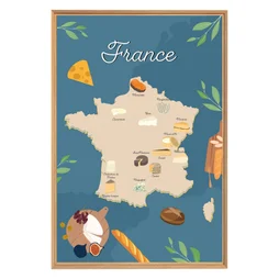 Image encadrée Fromage, CEANOTHE l.65 x H.97 cm