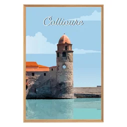 Image encadrée Collioure, CEANOTHE l.65 x H.97 cm