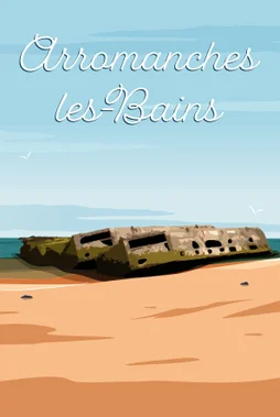 Toile imprimée Arromanches, CEANOTHE l.30 x H.45 cm