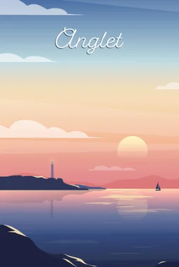 Toile imprimée Anglet, CEANOTHE l.30 x H.45 cm