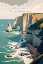 Toile imprimée Etretat, CEANOTHE l.30 x H.45 cm