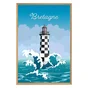 Image encadrée Phare Breton, CEANOTHE l.65 x H.97 cm