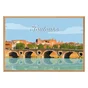 Image encadrée Pont Toulouse, CEANOTHE l.65 x H.97 cm