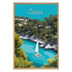 Image encadrée Cassis, CEANOTHE l.65 x H.97 cm
