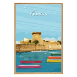 Image encadrée Socoa, CEANOTHE l.65 x H.97 cm