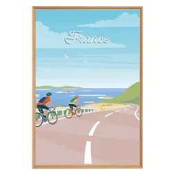 Image encadrée Cyclisme, CEANOTHE l.65 x H.97 cm