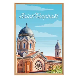 Image encadrée Saint Raphael, CEANOTHE l.65 x H.97 cm