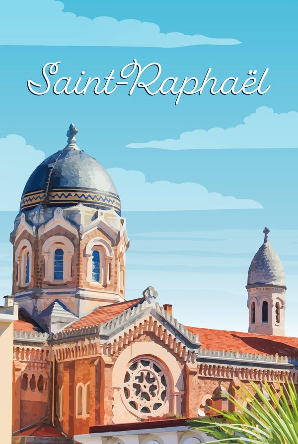 Toile imprimée Saint Raphael, CEANOTHE l.30 x H.45 cm