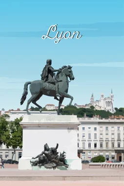 Toile imprimée Lyon, CEANOTHE l.30 x H.45 cm
