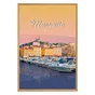 Image encadrée Port de Marseille, CEANOTHE l.65 x H.97 cm