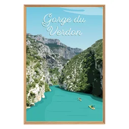 Image encadrée Gorge Du Verdon, CEANOTHE l.65 x H.97 cm