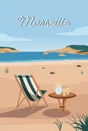 Toile imprimée Marseille, CEANOTHE l.30 x H.45 cm