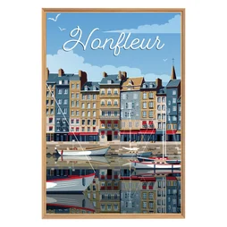 Image encadrée Honfleur, CEANOTHE l.65 x H.97 cm