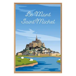 Image encadrée Mont Saint Michel, CEANOTHE l.65 x H.97 cm