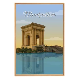 Image encadrée Montpellier, CEANOTHE l.65 x H.97 cm