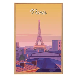 Image encadrée Paris, CEANOTHE l.65 x H.97 cm