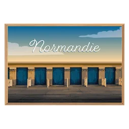 Image encadrée Normandie, CEANOTHE l.65 x H.97 cm