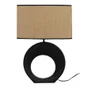 Lampe Anori, céramique, noir, H.60 cm, E27, SEYNAVE