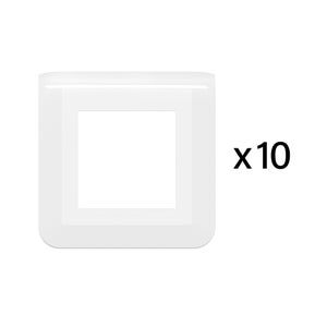 Lot de 10 plaques Mosaic, LEGRAND, blanc