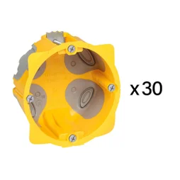 Lot de 30 boîtes d'encastrement creuse étanche 1 poste, LEGRAND