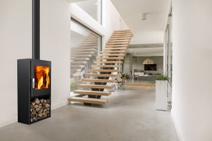 Poêle à bûche SUPRA Jacco noir, 5 kW