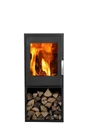 Poêle à bûche SUPRA Jacco noir, 5 kW