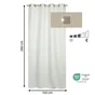 Rideau tamisant clerena 140x280 blanc inspire