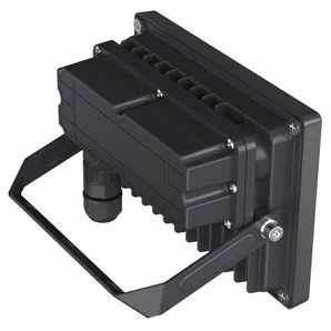 Projecteur à fixer extérieur Yonkers, LED intégrée, RGBW, 3000 lumens, connecté Enki, noir INSPIRE