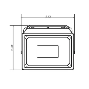 Projecteur à fixer extérieur Yonkers, LED intégrée, RGBW, 3000 lumens, connecté Enki, noir INSPIRE