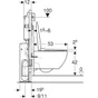 Pack WC suspendu Premium Rimfree G700 Turboflush GEBERIT