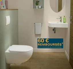 Pack WC suspendu G500 Compact Rimfree GEBERIT