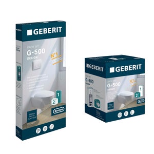Pack WC suspendu G500 Design Rimfree GEBERIT