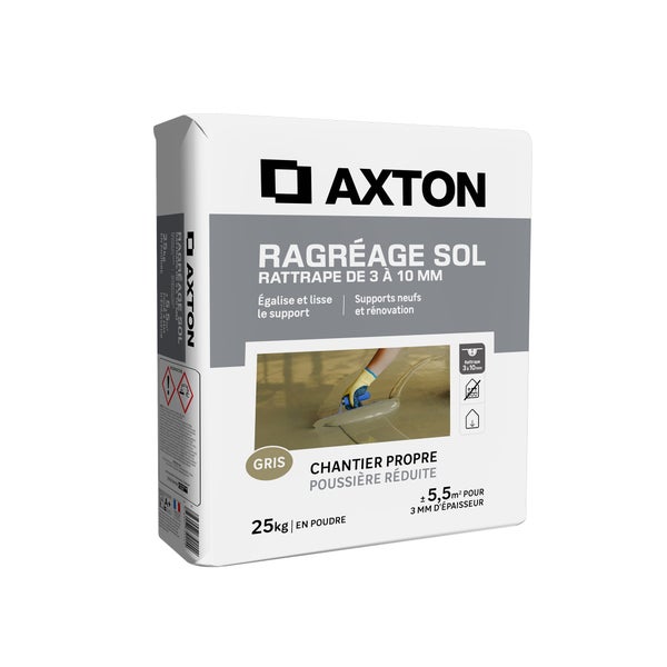 Ragréage sol, intérieur, AXTON, 25 kg
