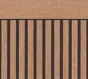 Papier peint intissé Soubassement tasseaux marron