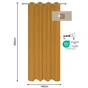 Rideau tamisant INSPIRE Kalpe 100% coton, 140 x 280 cm, solemio 1 jaune