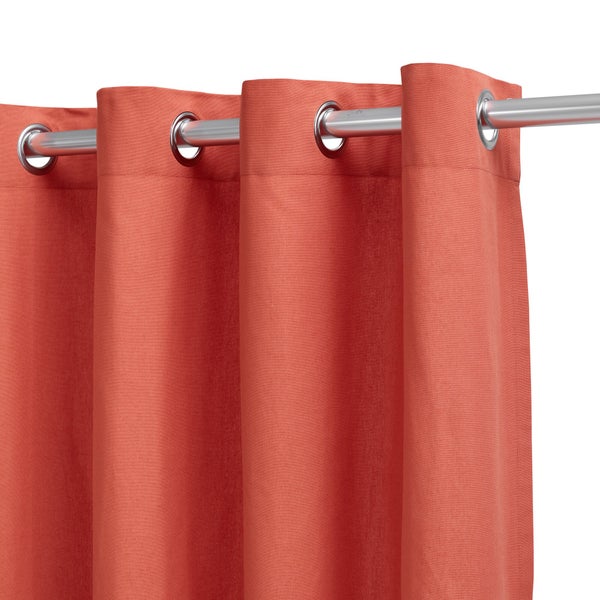 Rideau tamisant INSPIRE Kalpe 100% coton, 140 x 280 cm, lava 3 terracotta