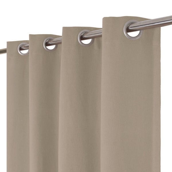 Rideau tamisant INSPIRE Kalpe 100% coton, 140 x 280 cm, trench 5 taupe