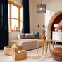 Rideau tamisant INSPIRE Kalpe 100% coton, 140 x 280 cm, fjord 0 bleu