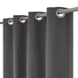 Rideau tamisant INSPIRE Kalpe 100% coton, 140 x 280 cm, noir